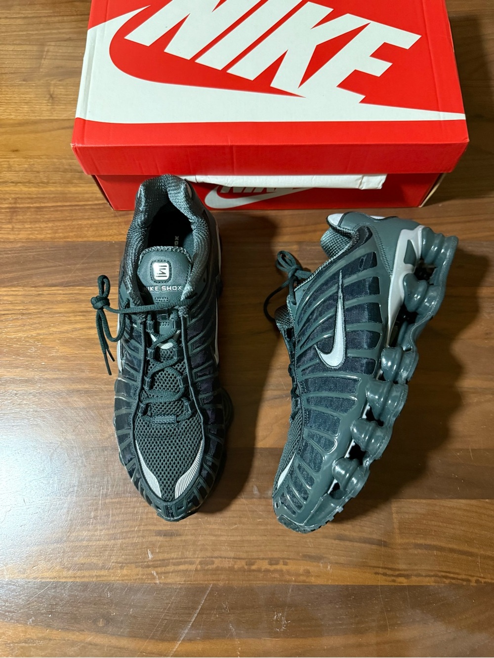 Nike SHOX TL 'SEAWEED GUNMETAL' Men’s Size 11 Dark Green Sneakers  (AV3595 302)